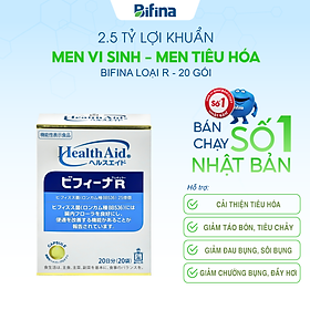 Men vi sinh Bifina Nhật Bản- Loại R 20 gói - Bổ sung lợi khuẩn hỗ trợ tiêu hoá