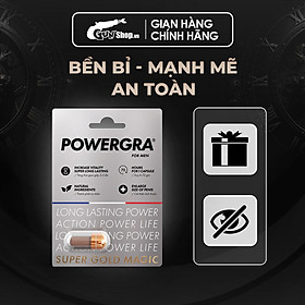 Viên uống tăng cường sinh lý nam giới Powergra (Super Gold Magic) - Vỉ 1 viên