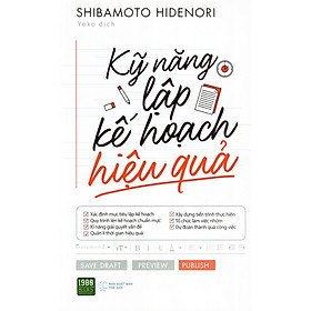 Kỹ Năng Lập Kế Hoạch Hiệu Quả  ( Quà Tặng: Cây Viết Kute