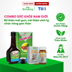 Combo Sức Khỏe Nam Giới Dược Bình Đông - Bổ thận mát gan, tăng cường sinh lý, cải thiện chức năng gan thận