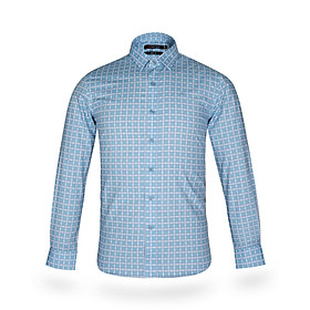 Áo sơ mi nam tay dài form ôm slim fit Khatoco A1MD468S1-CNCR173-2411-D