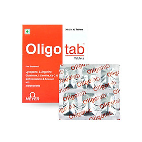 Thực phẩm bảo vệ sức khỏe OLIGOTAB TABLETS, hỗ trợ khả năng sinh sản bình thường cho nam giới. Hộp 30 viên