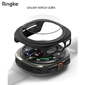 Vỏ ốp kèm dán cường lực cho Galaxy Watch Ultra RINGKE Slim & Glass - Hàng Chính Hãng