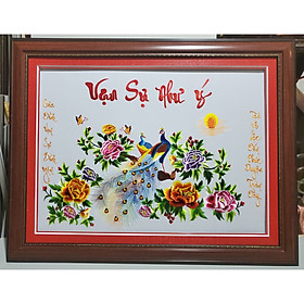Tranh thêu - Đôi uyên ương ( Hạnh Phúc)