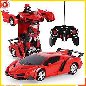 Xe Ô Tô Điều Khiển Từ Xa, Xe Ô Tô Biến Hình Thành Robot, Đồ Chơi Thông Minh, Đồ Chơi Trẻ Em HT SYS