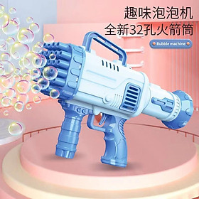 Súng bắn bong bóng, đồ chơi súng bắn bong bóng xà phòng loại lớn 32 nòng