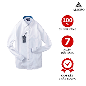 ÁO SƠ MI NAM TRẮNG DÀI TAY ALIGRO MÃ ALGS196