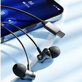 Tai nghe có dây nhét tai có mic ROCKSPACE ES09 chuẩn cắm TypeC dành cho ip15, hàng chính hãng bảo hành 1 năm