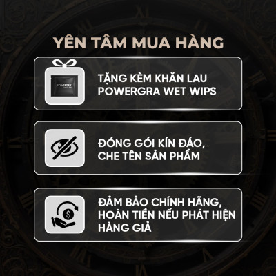 Bộ 2 vỉ 3 viên uống phục hồi và tăng cường sinh lý nam giới Powergra For Men (Super Gold Magic) tặng 1 viên dùng thử