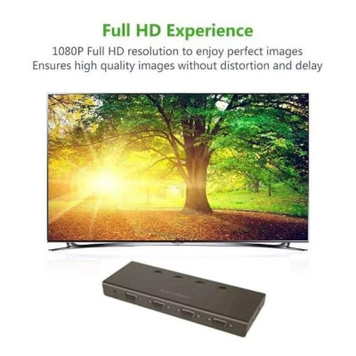 Ugreen UG50279CM153TK Màu Đen Bộ gộp VGA 4 vào 1 ra hỗ trợ FULL HD 500Ghz - HÀNG CHÍNH HÃNG