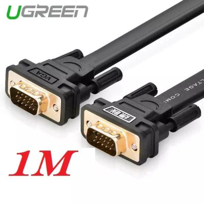 Ugreen UG11671VG105TK 1M màu Đen Cáp tín hiệu 2 đầu VGA cáp dẹt - HÀNG CHÍNH HÃNG