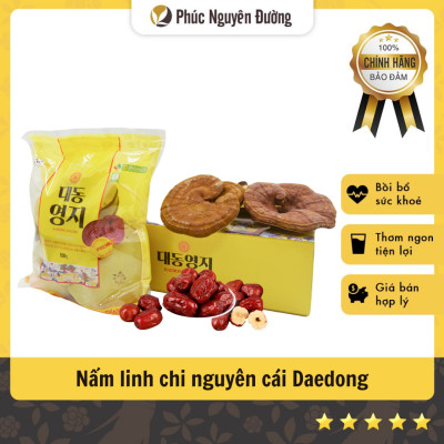Nấm linh chi Daedong nguyên cái - Túi 500g Thanh nhiệt giải độc, làm đẹp da và cơ thể tự nhiên từ bên trong