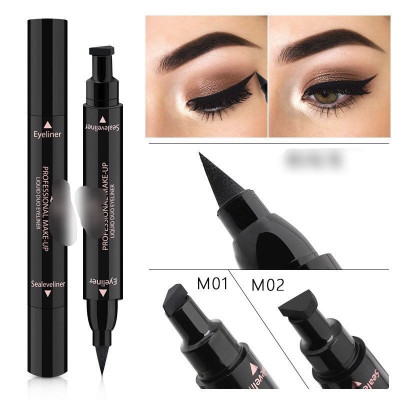 Dụng cụ trang điểm kẻ mắt 2 đầu cho bạn gái xinh đẹp mỗi ngày 