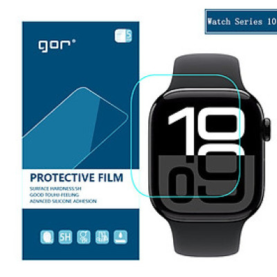 Miếng dán TPU bảo vệ màn hình GOR cho Apple Watch Series 10 Size 42mm / 46mm (Hộp 5 Miếng) - Hàng Chính Hãng