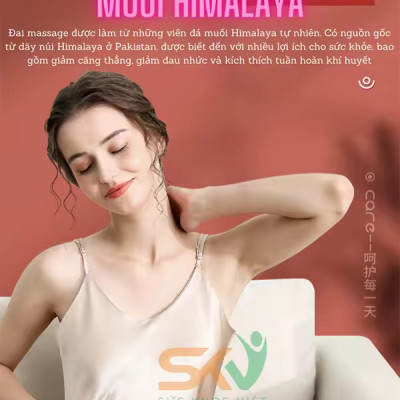 Máy Massage Bụng Lưng Đùi Pin Sạc Tích Hợp Đá Nóng Himalaya Hỗ Trợ Giảm Mỡ Bụng Đai Mát Xa Bụng Eo Lưng