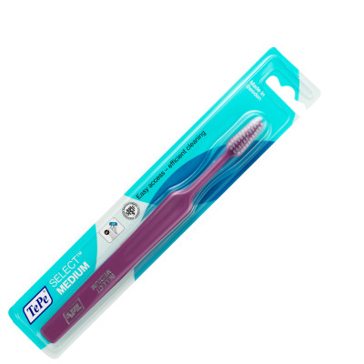 Bàn chải đánh răng trẻ từ 5-12 Tepe Select Compact Medium nhiều màu
