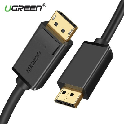 Ugreen UG10211DP102TK 2M Màu Đen Cáp 2 Đầu Displayport chuẩn V1.2 thuần đồng - HÀNG CHÍNH HÃNG