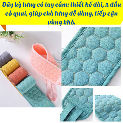 Bộ Găng Tẩy Da Chết + Dây Kỳ Lưng + Bông Tắm Bộ Chăm Sóc Da Body Chuyên Sâu  Combo Tắm Sạch - Da Mịn 3 Trong 1