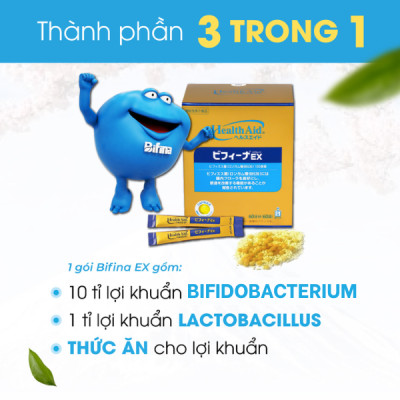 Men tiêu hóa Bifina Nhật Bản - Loại EX - Lẻ 1 gói (không có hộp)