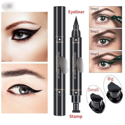 Dụng cụ trang điểm kẻ mắt 2 đầu cho bạn gái xinh đẹp mỗi ngày 