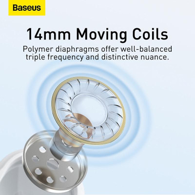 Tai Nghe Baseus Encok 3.5mm lateral in-ear Wired Earphone H17 (Hàng chính hãng)