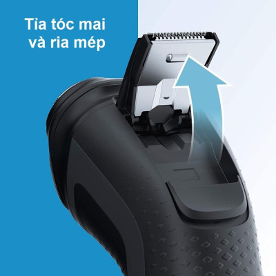 Máy cạo râu khô và ướt 5D Pivot & Flex Heads Philips Norelco S3212 cao cấp - Hàng Chính Hãng