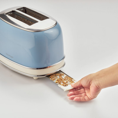 Nướng bánh mỳ 2 khay  (Màu xanh da trời) Ariete  MOD. 0155/15 - Hàng chính hãng