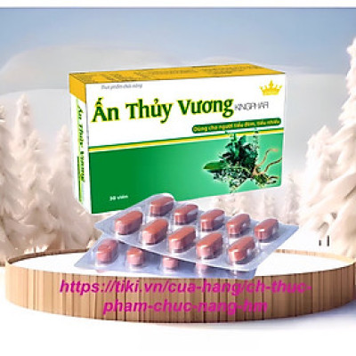 Viên uống Ấn Thuỷ vương Vinh Thịnh Vượng VV, hộp 30v, dùng cho người thận yếu, tiểu đêm
