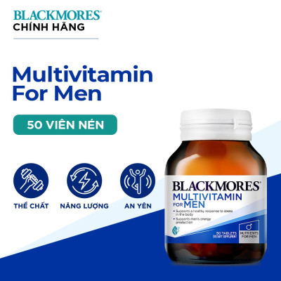 Viên uống Blackmores hỗ trợ sức khỏe cho nam giới chai 50 viên