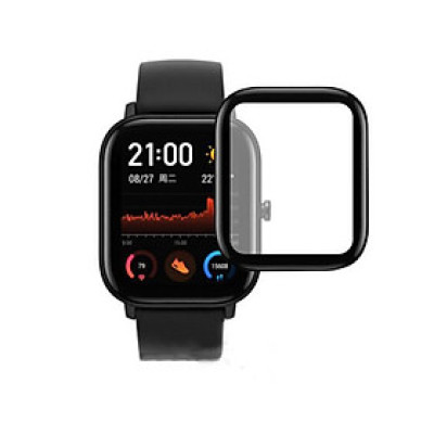 Mếng dán Full viền 3D chống xước bảo vệ màn hình đồng hồ thông minh Amazfit GTS - Hàng chính hãng