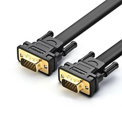 Ugreen UG11666VG105TK 2M màu Đen Cáp tín hiệu 2 đầu VGA cáp dẹt - HÀNG CHÍNH HÃNG