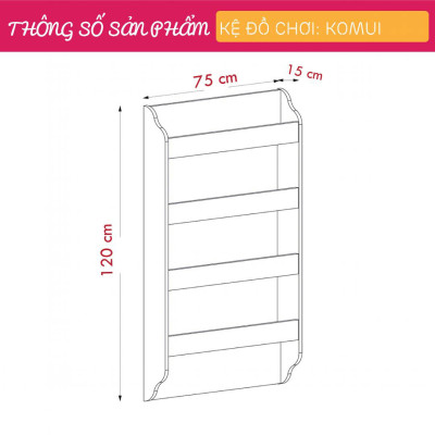 Kệ để đồ chơi cho bé SMLIFE Komui