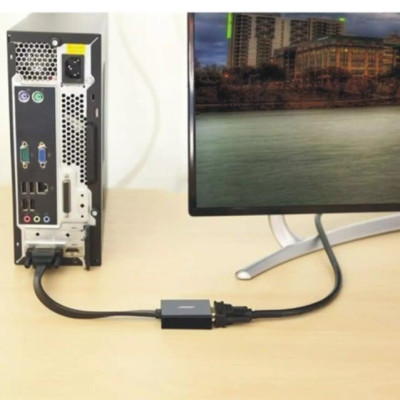 Ugreen UG40259MM108TK 30CM màu Đen Cáp chuyển đổi DVI D 24 + 1 sang VGA cáp dẹt - HÀNG CHÍNH HÃNG