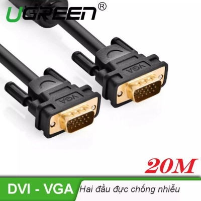 Ugreen UG11635VG101TK 20M màu Đen Cáp tín hiệu 2 đầu VGA - HÀNG CHÍNH HÃNG