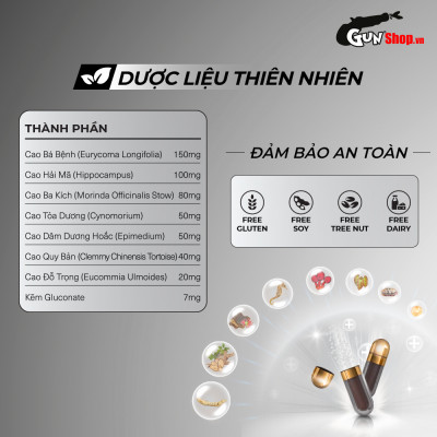 Viên uống tăng cường sinh lý nam giới Powergra (Super Gold Magic) - Vỉ 3 viên