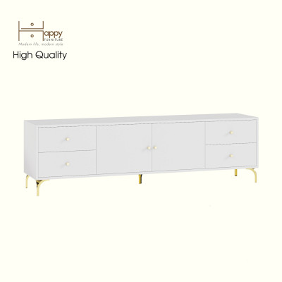 HAPPY FURNITURE , Kệ TV 2 cửa mở 4 ngăn kéo - HAPPI, KTV_082 , 180cm x 40cm x 52cm DxRxC