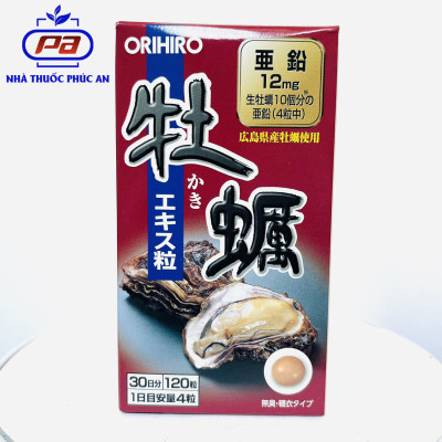 Viên uống tinh chất hàu tươi tăng cường sinh lý nam, bổ thận Orihiro 120 viên