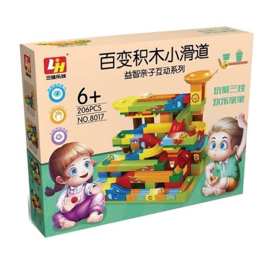 Đồ chơi lắp ráp cầu trượt thả bi cho bé (giúp rèn luyện tư duy sáng tạo cho bé)- hàng loại 1 -chất lượng cao , chính hãng