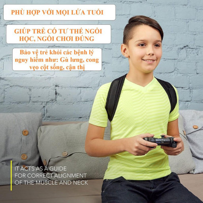 Đai Chống Gù Lưng Chính Hãng Amalife Tặng Kèm 2 Miếng Đệm Lót Điều Chỉnh Phần Lưng - Ama01