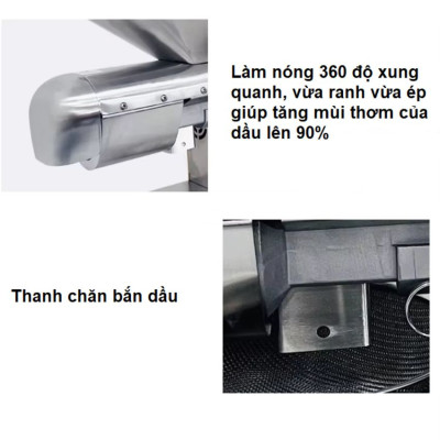 Máy ép dầu thực vật Nóng và Lạnh Thương hiệu Anh Quốc AOSIDA cao cấp WF-J118, Thân vỏ INOX - Hàng Nhập Khẩu