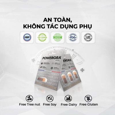 Viên uống phục hồi và tăng cường sức khỏe sinh lý nam giới Powergra (Super Gold Magic) - Vỉ dùng thử 1 viên