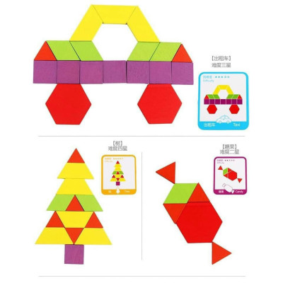 Đồ Chơi Xếp Hình Tangram Bằng Gỗ 155 Chi Tiết Nhiều Màu Sắc Xếp Được Hàng Nghìn Hình Khác Nhau Cho Bé Tư Duy Sáng Tạo