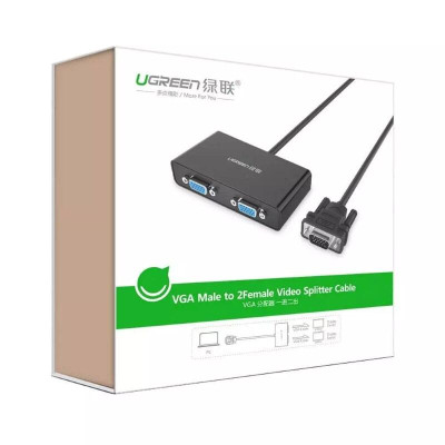 Ugreen UG4025440254TK 1M màu Đen Bộ chia 1 ra 2 màn hình cao cấp - HÀNG CHÍNH HÃNG