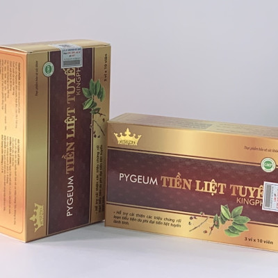 Viên Hỗ Trợ Giảm Tăng Sinh Tuyến Tiền Liệt PYGEUM Kingphar 30 Viên-Phòng và hỗ trợ bệnh phình to tuyến tiền liệt