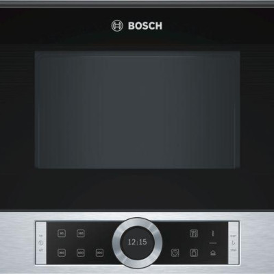 Lò Vi Sóng Âm Tủ Bosch BFL634GS1B Series 8, Dung Tích 21L, Công Suất 900W, Điều Khiển Cảm Ứng, Nhập Đức, Bh 12 Tháng, Hàng Chính Hãng