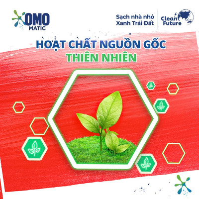 Túi Nước Giặt Omo Matic Cho Máy Giặt Cửa Trước Hương Hoa Anh Thảo Ngăn Mùi Ẩm Mốc 3.6KG