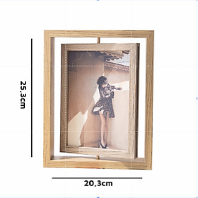 Khung Hình Màu Sồi 8 Inch Trang Trí 15,2 * 20,3 và 20.3*25.3 và 10.2*15.2 | Index Living Mall | Nhập Khẩu Thái Lan