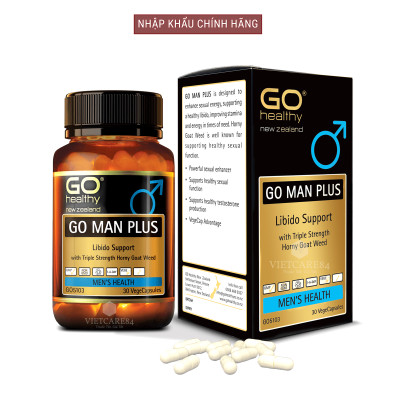Bộ Sản Phẩm Tăng Cường Sinh Lực, Sinh Lý Nam Cho Người Bị Gout: Viên Gout Go Celery 16000mg 30 Viên, Viên Tăng Cường Sinh Lý Nam Go Man Plus 30 Viên