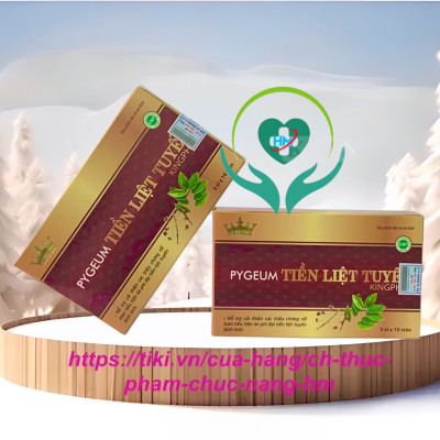 Viên Hỗ Trợ Giảm Tăng Sinh Tuyến Tiền Liệt PYGEUM Kingphar 30 Viên-Phòng và hỗ trợ bệnh phình to tuyến tiền liệt