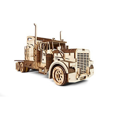 Mô hình Gỗ cơ khí, Ugears Heavy Boy Truck - Xe tải đầu kéo hạng nặng, sản phẩm chính hãng Ugears, nhập khẩu nguyên bộ EU, mô hình lắp ráp 3D, DYI